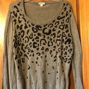 Leopard print sweater